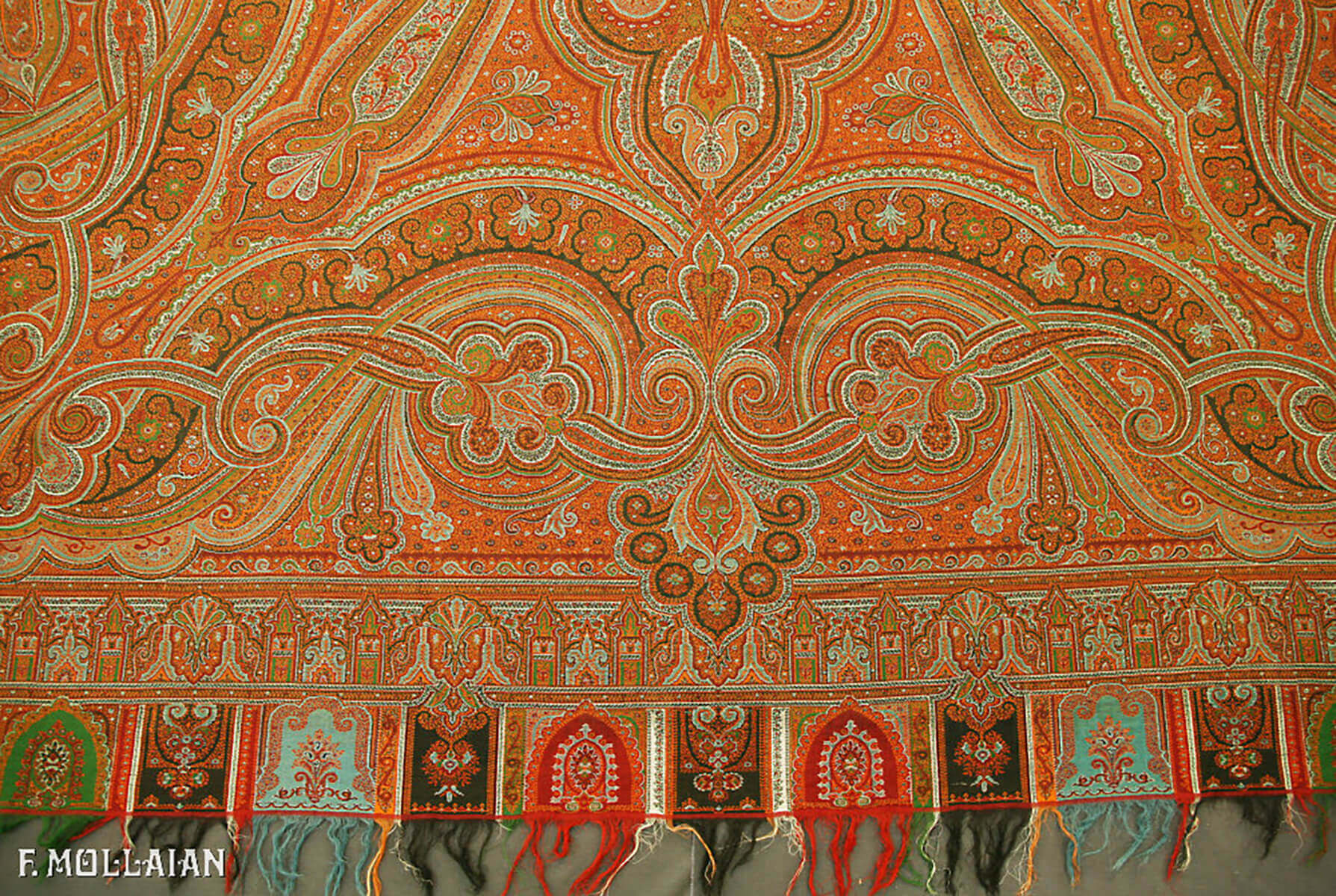Antique Indian Kashmir Textile n°:47472692